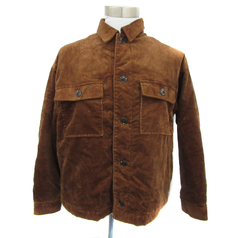 レイジブルー RAGEBLUE コーデュロイジャケット ブルゾンジャケット ミドル丈 中綿 M ライトブラウン /YS29 メンズ拍卖