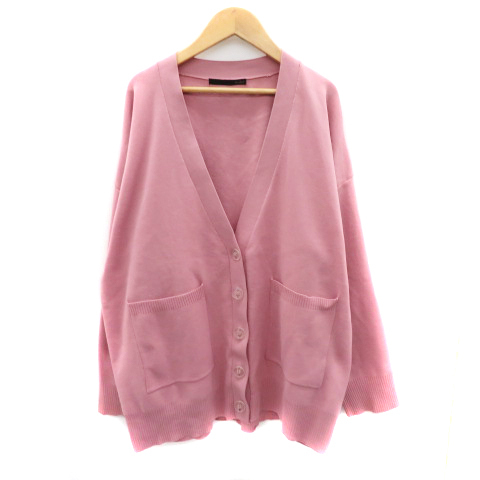 ヘザー Heather カーディガン ミドル丈 F ピンク /YK44 レディース拍卖