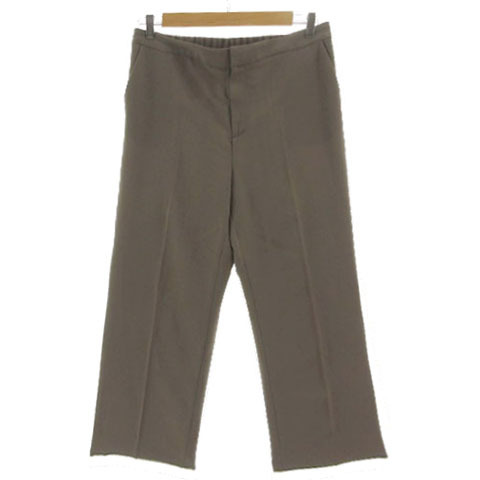 インディヴィ INDIVI リラックスセミワイドパンツ 127-62764 ウエストゴム ブラウン系 茶系 17 大きいサイズ レディース拍卖