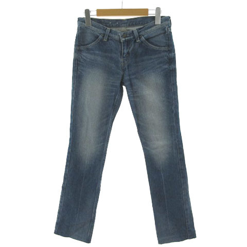 リーバイス Levi's ジーンズ デニム スリム ユーズド加工 日本製 コットン ブルー 青 27 レディース拍卖