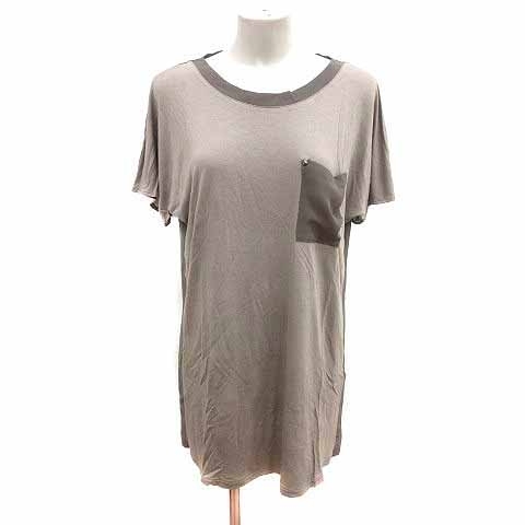 ビッキー VICKY ワンピース チュニック 切替 半袖 2 ベージュ /YK レディース拍卖