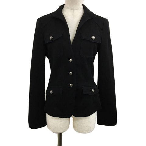 ボディドレッシングデラックス BODY DRESSING Deluxe ジャケット テーラード シングル 無地 長袖 黒 ブラック レディース拍卖