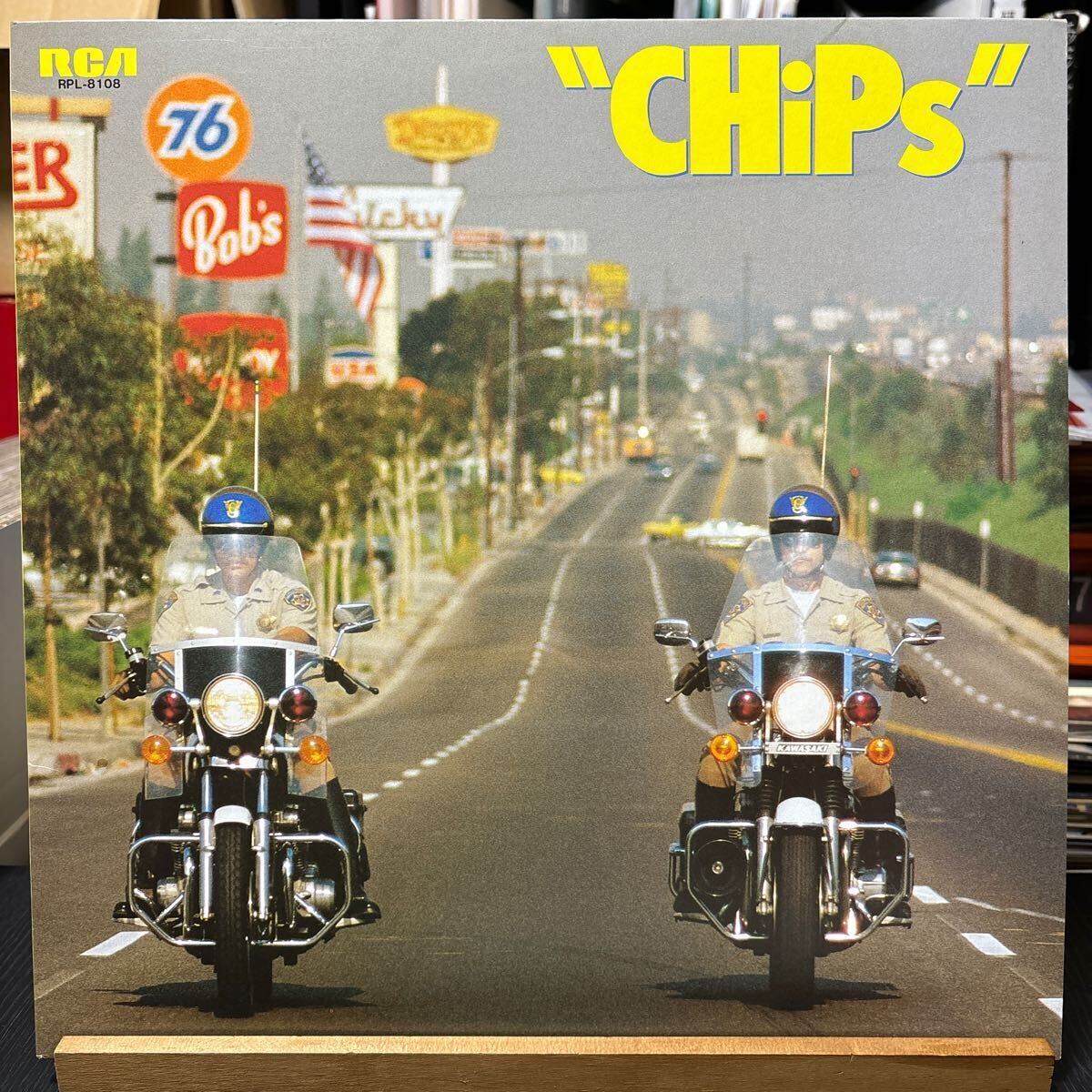 コーニッシュ,ユー&エクスプロージョン・バンド 田中秀幸&古川登志夫 CHiPs 白バイ野郎 ジョン&パンチ RPL-8108 1981 大野雄二拍卖