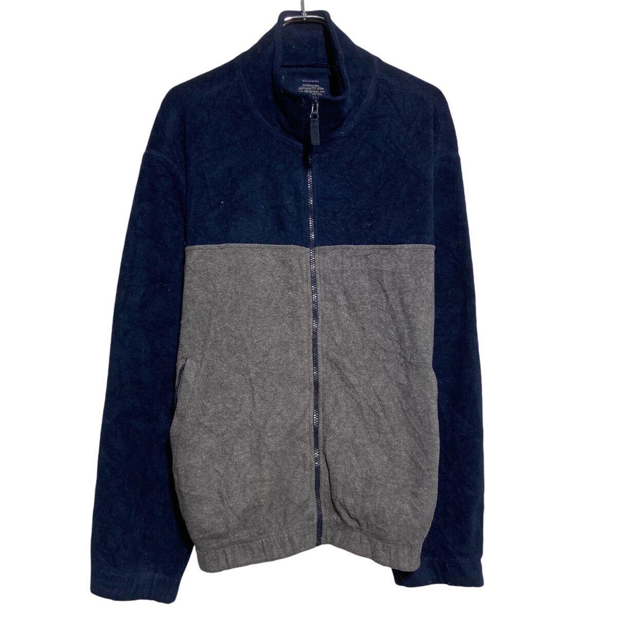 FADED GLORY フリースジャケット L ネイビー アウトドア 防寒 フルジップ 古着卸 アメリカ仕入 a611-5657拍卖