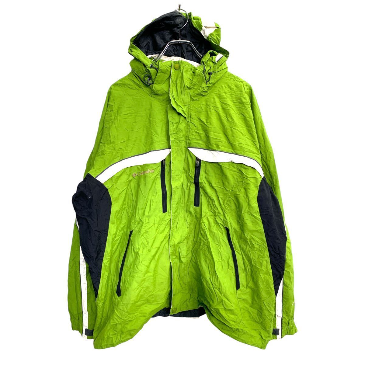 Columbia マウンテンパーカー XLサイズ コロンビア ライムグリーン 古着卸 アメリカ仕入 t2411-3237拍卖