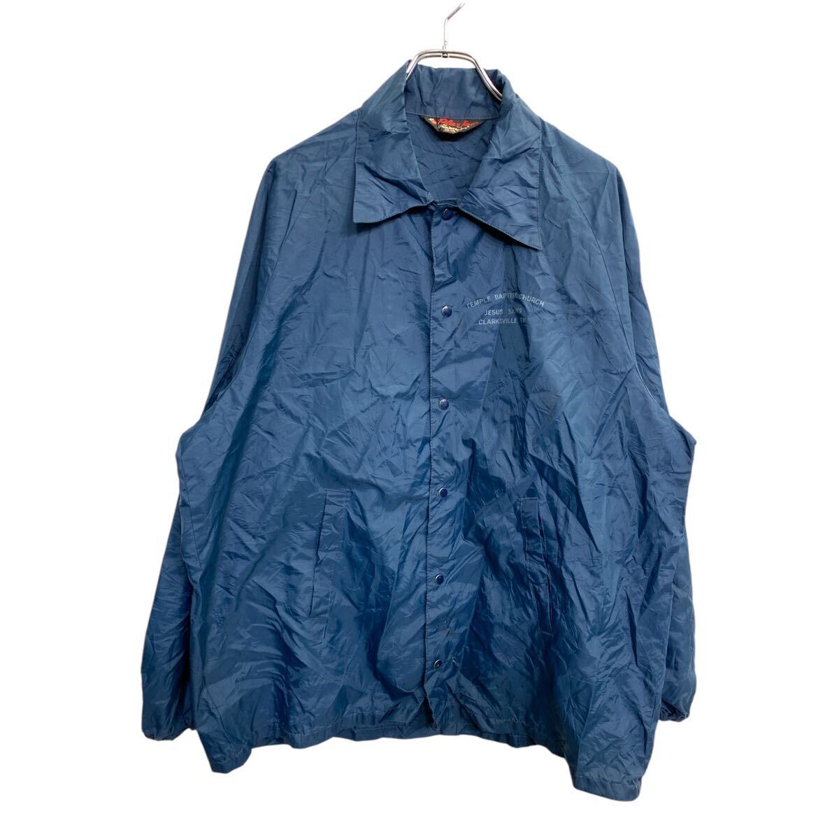 Pla-Jac by Dunbrooke コーチジャケット XLサイズ ナイロンジャケット スナップボタン ネイビー USA製 古着卸 アメリカ仕入 t2411-4043拍卖