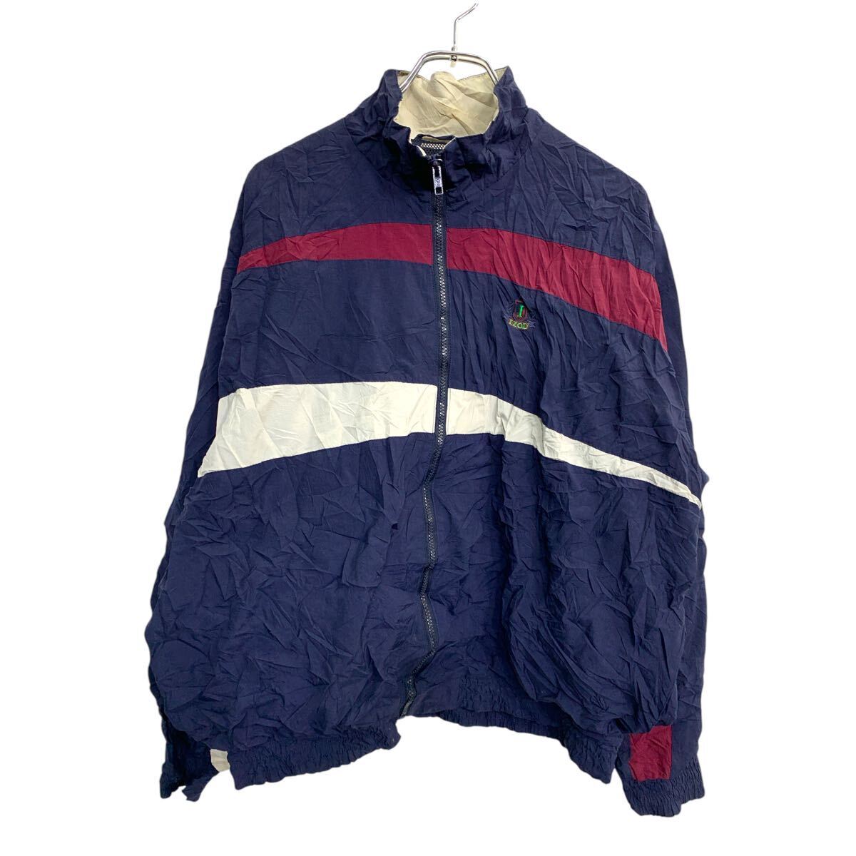 IZOD ナイロンジャケット Lサイズ アイゾッド ネイビー 古着卸 アメリカ仕入 t2411-4069拍卖