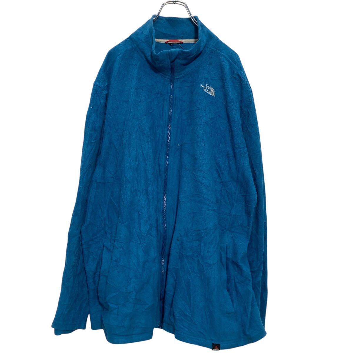 ジップアップ フリースジャケット 2XL~ ブルー ビッグサイズ アウトドア 古着卸 アメリカ仕入 a611-8478拍卖