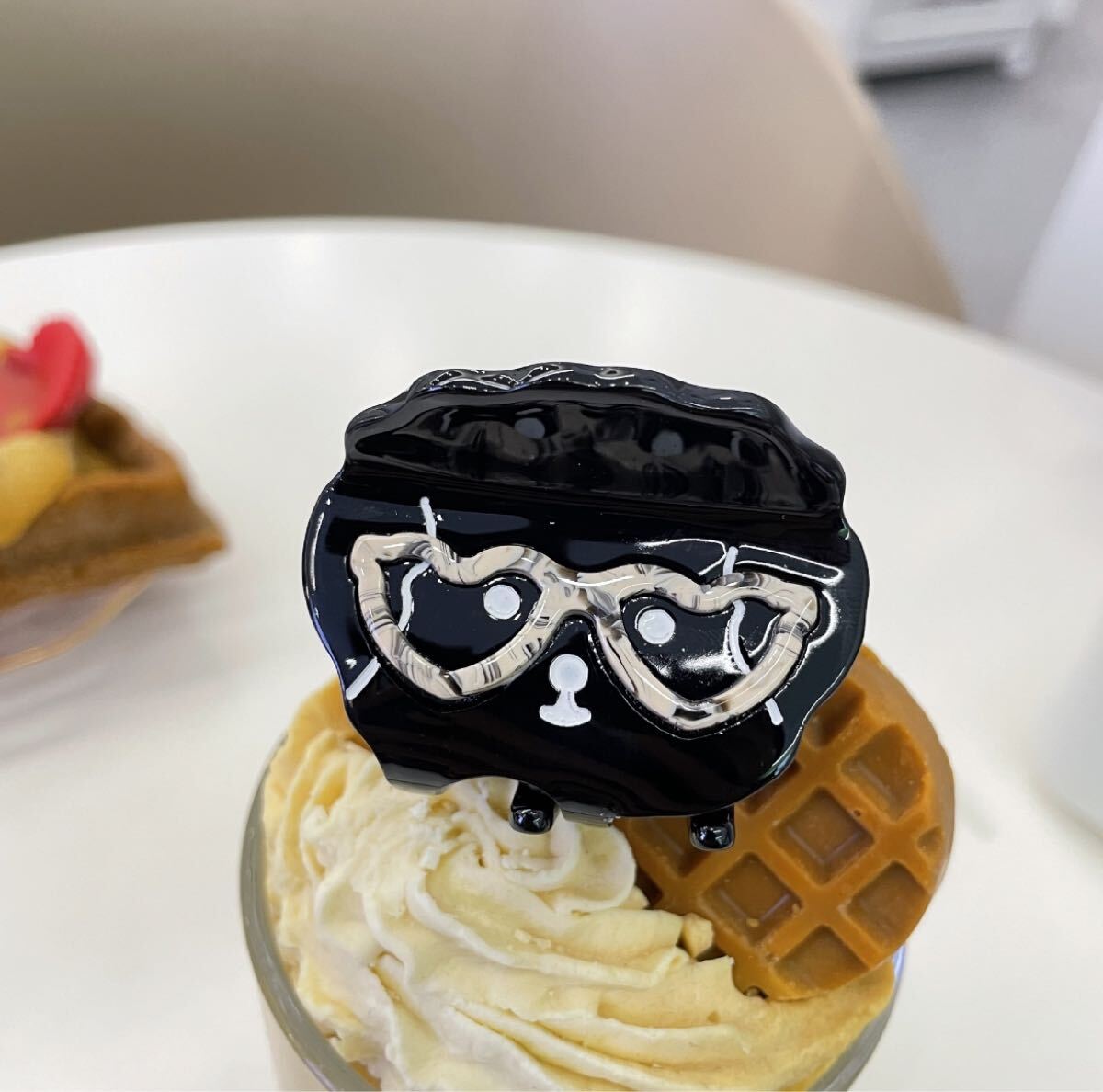 プードル メガネ ブラック ヘアアクセサリー ヘアクリップ拍卖