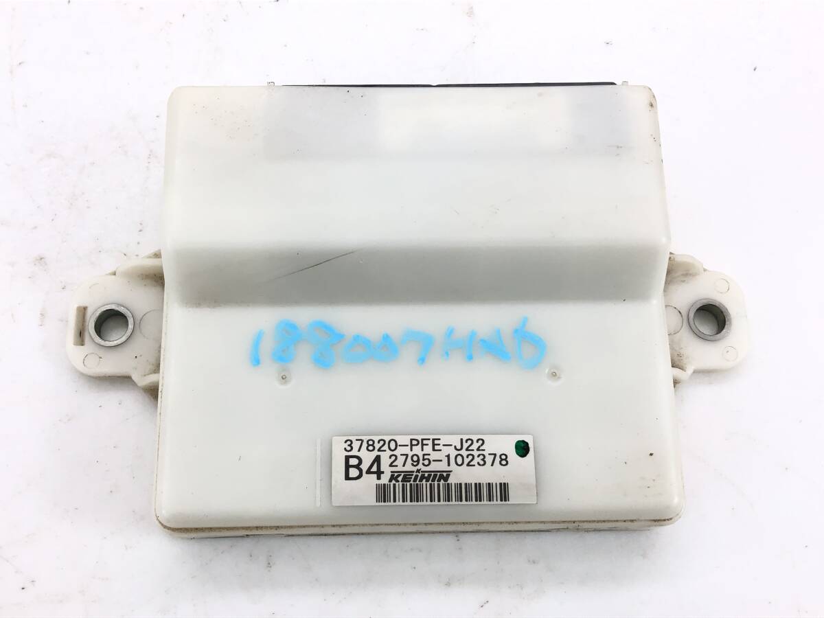 _b188007 ホンダ アクティトラック SDX HA6 エンジンコンピューター メイン ECU E07Z 37820-PFE-J22 HA7 バン HA7 HH6 バモス HM1 HM2拍卖