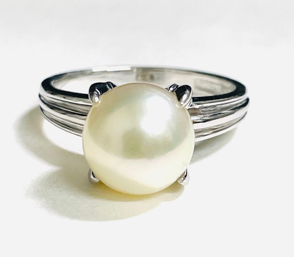 ☆Pt900 パール8.9mmリング 10号☆拍卖