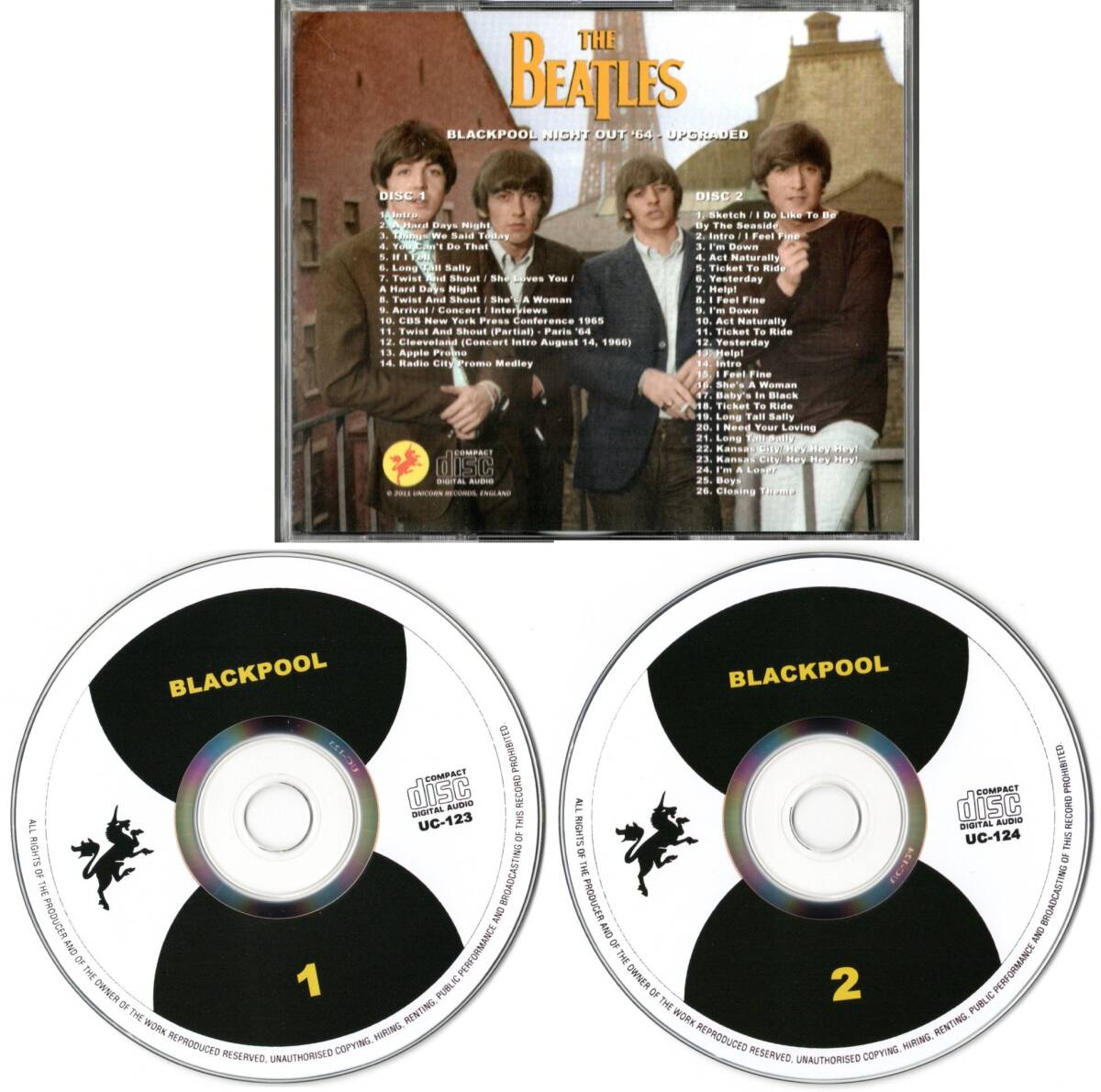 2CD Unicorn【BLACKPOOL NIGHT OUT 64 ' UPGRADED' (UK 2011年)】Beatles ビートルズ拍卖