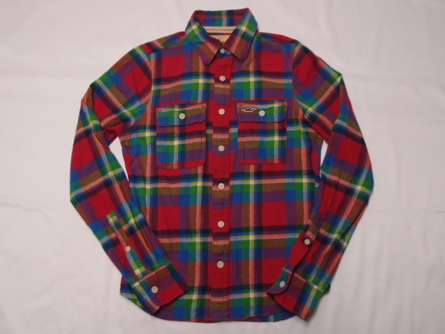 ◆古着卸USA■HOLLISTER☆ネルシャツ★★★S アメリカ直輸入 SALE お見逃しなく!拍卖