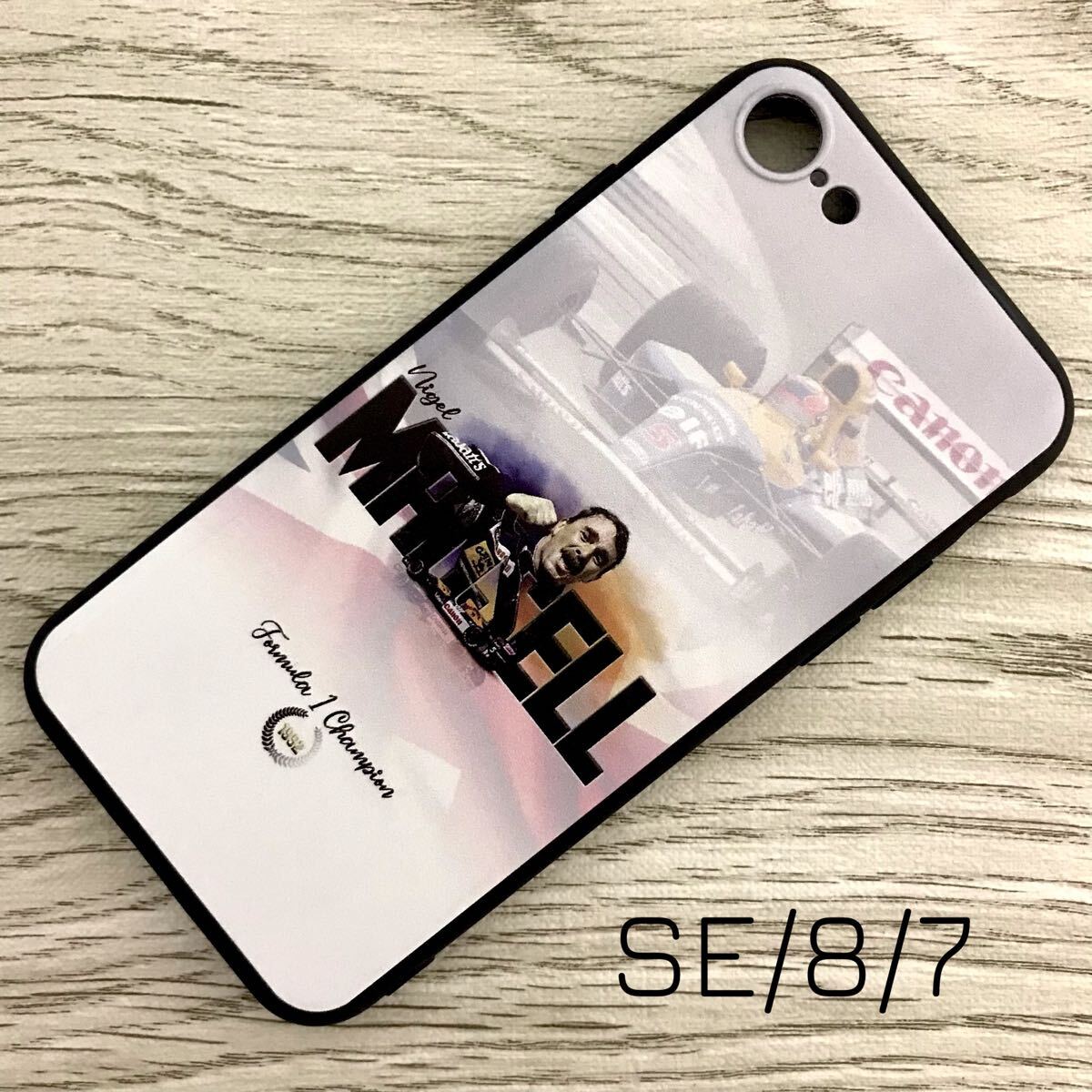 ナイジェル・マンセル 1992 ワールド チャンピオン iPhone 8 / 7 / SE ケース F1 ウィリアムズ 1992 FW14B ルノー スマホ拍卖