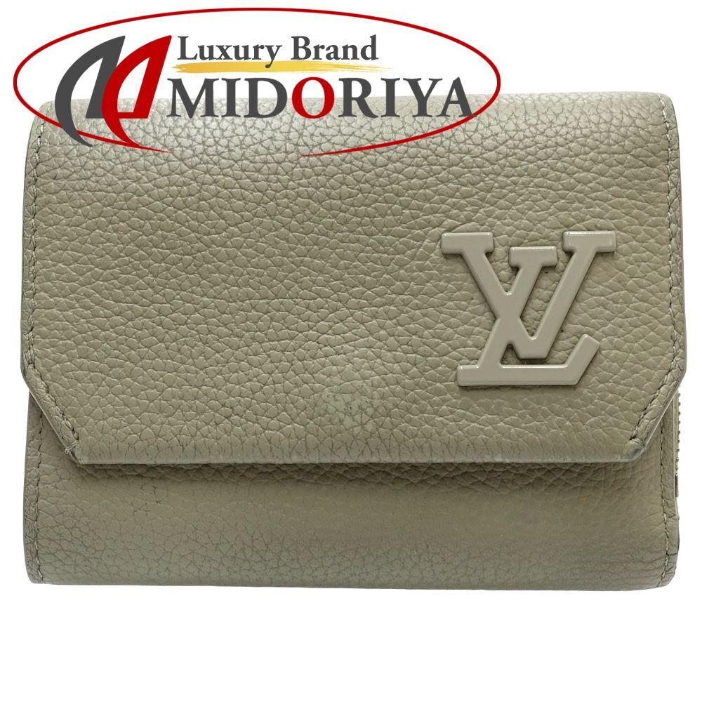 LOUIS VUITTON ルイヴィトン 三つ折り財布 ポルトフォイユ パイロット M82410 アエログラム セージ/180834【中古】拍卖