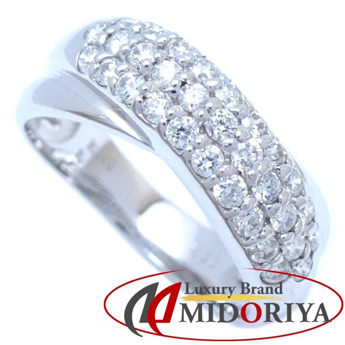 Ponte Vecchio ポンテヴェキオ ダイヤモンド リング 指輪 ダイヤモンド0.50ct 9号 K18WG ホワイトゴールド/292758【中古】拍卖