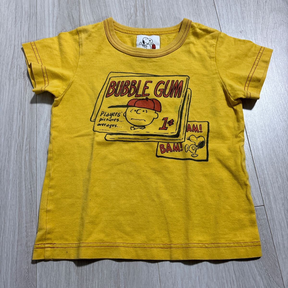 ファミリア familiar 半袖Tシャツ サイズ100 スヌーピー SNOOPY PEANUPS ビンテージ拍卖