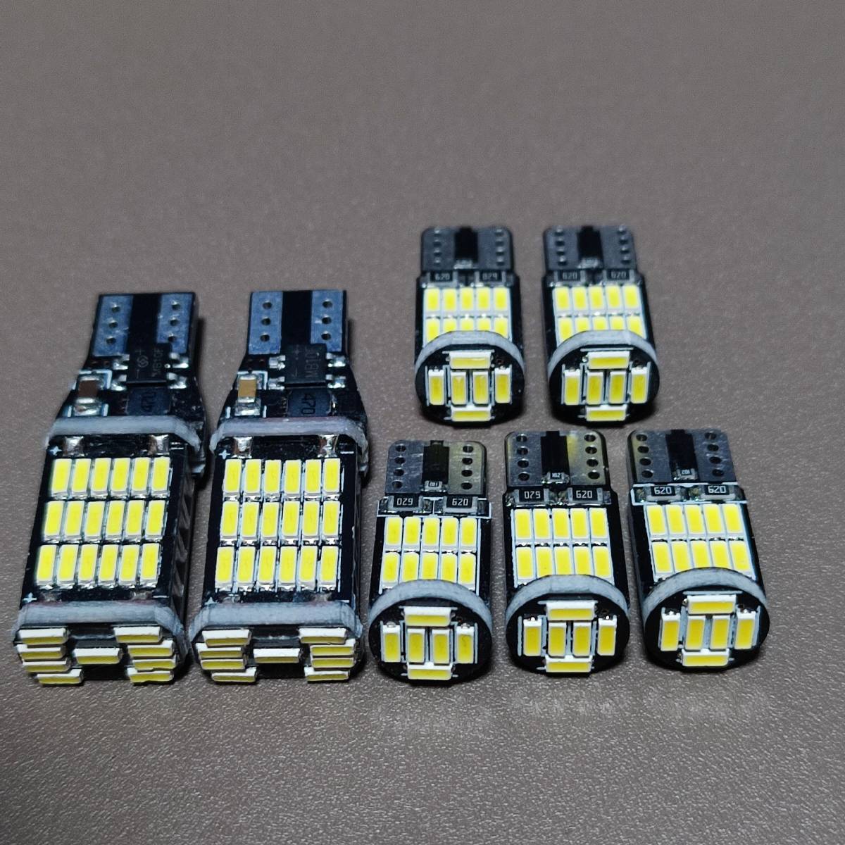 爆光7個セット! ルームランプ ダイハツ タフト LA900S LA910S ウエッジ球 バックランプ ナンバー灯 室内灯 T10 LED ホワイト /45/26拍卖