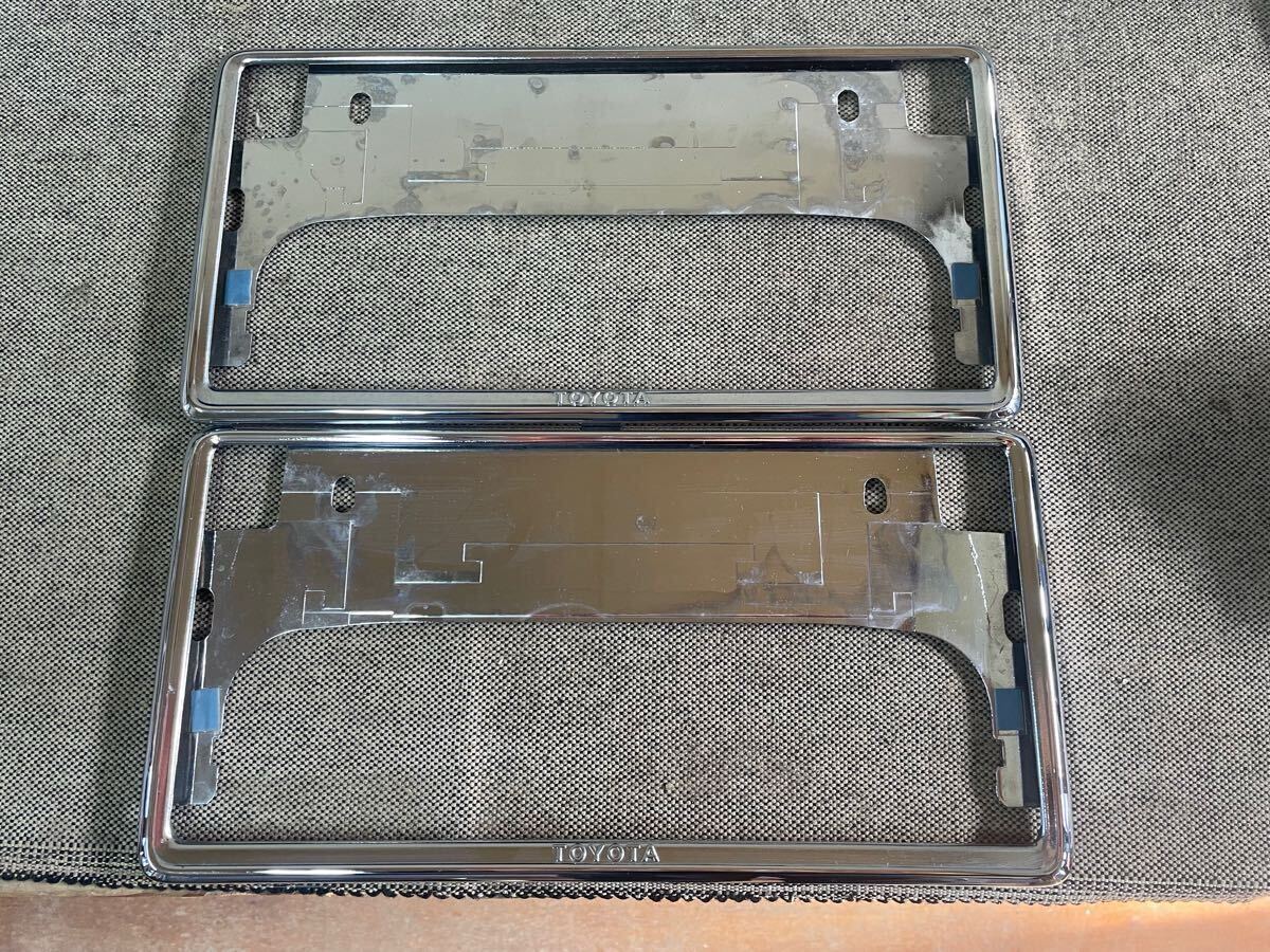 トヨタ 純正 ナンバー フレーム メッキ JZA80 枠 当時物 ?拍卖