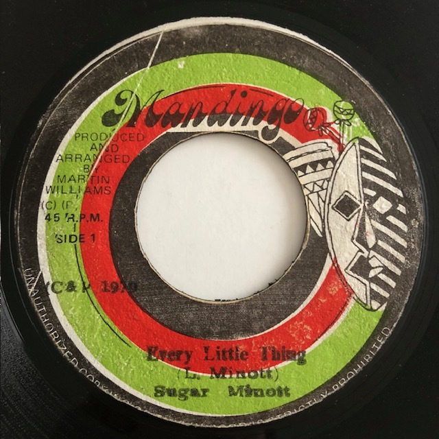 試聴 / SUGAR MINOTT / EVERY LITTLE THING /Mandingo/Reggae/'79/big hit !!/7inch/1045拍卖