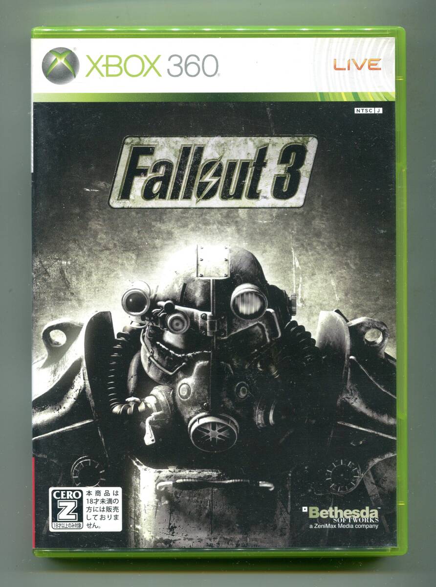 Fallout 3 フォールアウト3 日本盤 XBOX360 動作確認済み オープンワールド Bethesda Softworks ベセスダ 拍卖