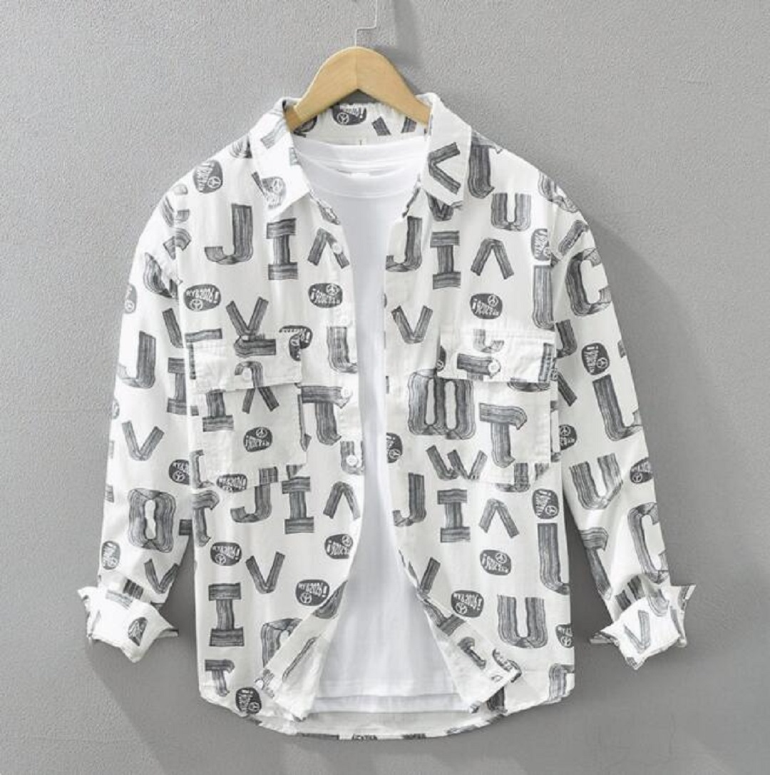 長袖シャツ 新品*メンズ 総柄 カーゴシャツ ワークシャツ トップス 春秋服 ウエスタンシャツ 【M-3XL選択】拍卖