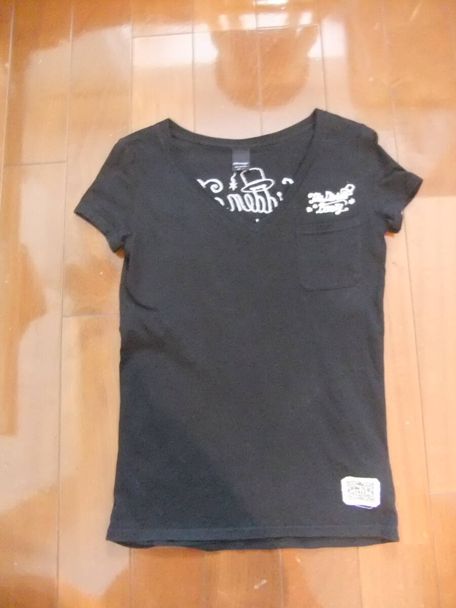 moussyの黒のVネックTシャツ、サイズ1!拍卖