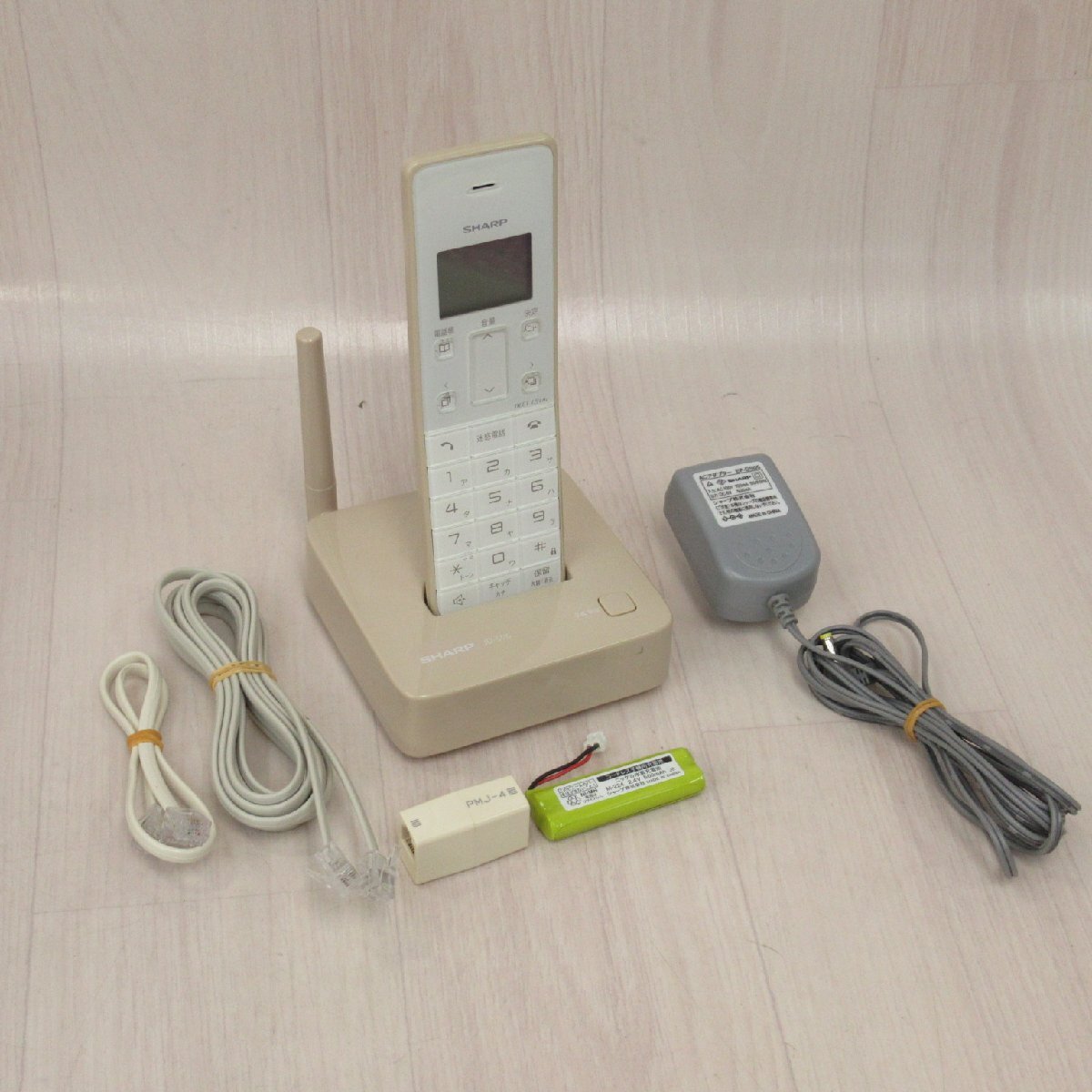 SHARP JD-S06CL-C JD-KS06 シャープ デジタルコードレス電話機 延長用コネクター付 キヒモ付 保証有 YJ 403拍卖