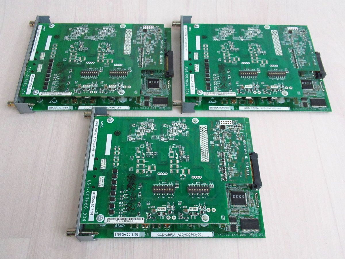 ▲NEC GCD-2BRIA + GPZ-2BRIA 3枚組 SV9100 保証有 PA 909拍卖