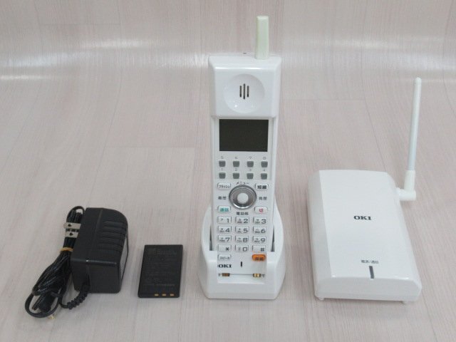 ΩZV3 618 o 保証有 DI2186 CLD-8DK-W-02A / CLD-HS-W-02A 沖 CrosCore2 コードレス電話機 電池付 17年製 綺麗・祝10000!取引突破!拍卖