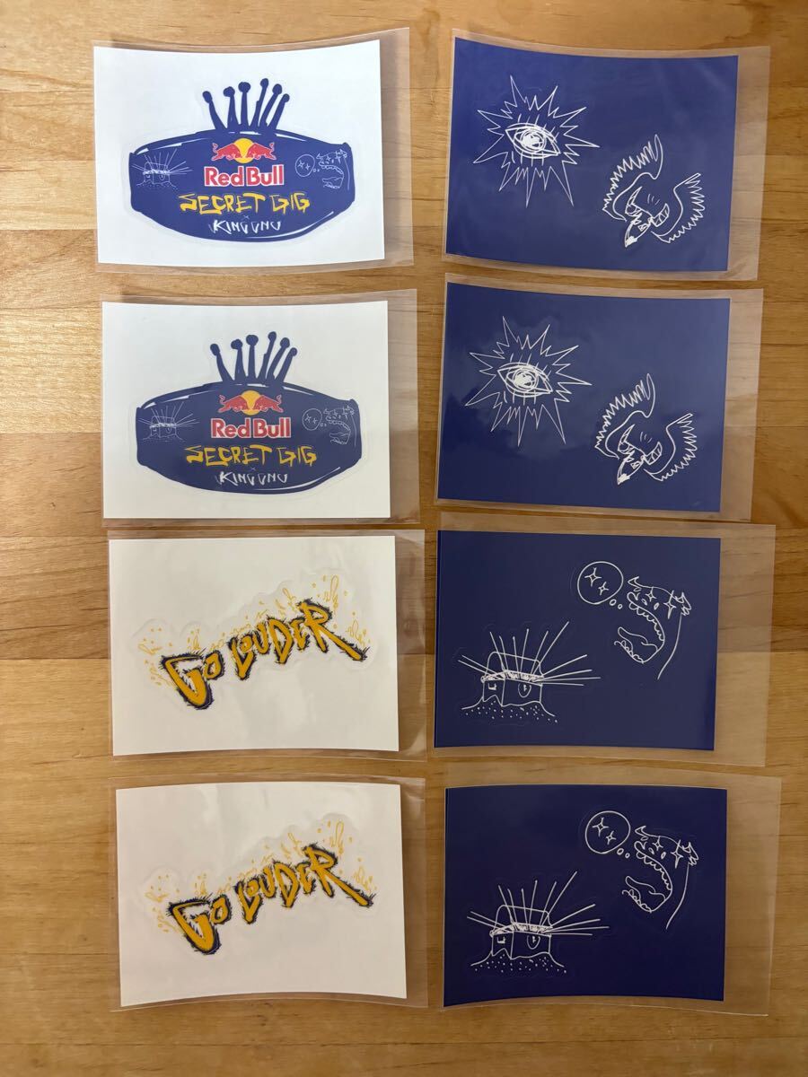 RedBull × King Gnu コラボ ステッカー シール 8枚 非売品 キングヌー レッドブル拍卖