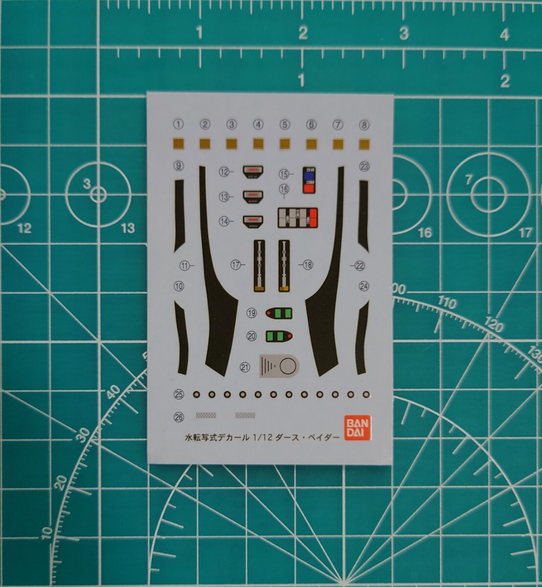 1/12 ダースベイダー STAR WARS プラモデル バンダイ デカール拍卖