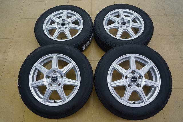 【24年 新品タイヤ 中古ホイールSET】185/65R15 クムホ ウィンタークラフトアイス Wi61 TOPRUN 5H114.3 6J+53 ホンダ フリード ストリーム拍卖