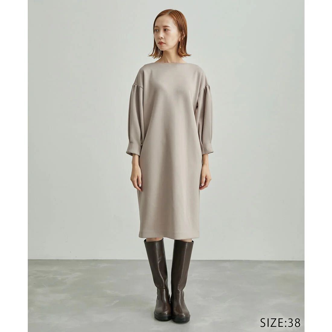 送料無料 ROPE' PICNIC ロペピクニック ボリュームスリーブ ワンピース拍卖