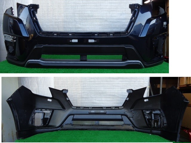 スバル/フォレスター SKE 後期用 右フォグカバー付フロントバンパー ウォッシャー穴有 No.055524【品番 57703SJ050】拍卖