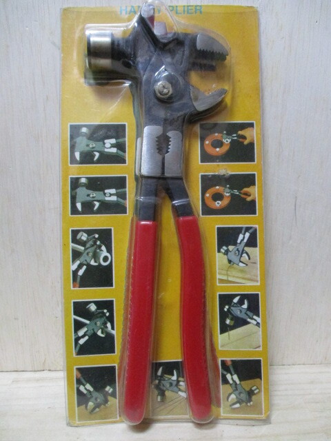 H299-8S 工具 ハンデイ プライヤー ペンチ ハンマ- 3役使用 中古 (工具箱)拍卖