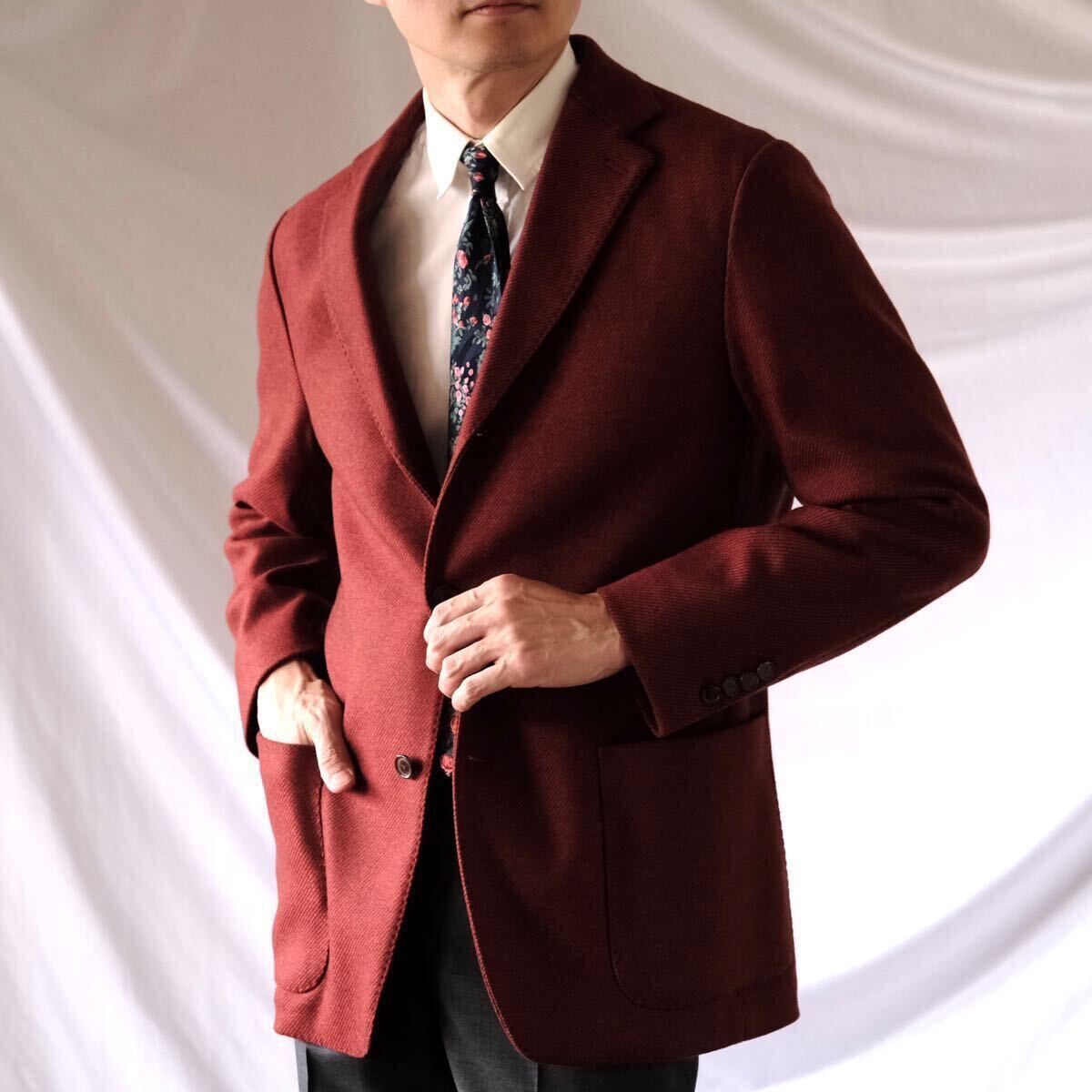 新品未使用MALOマーロ ツイルカシミヤウールボルドージャケット50 拍卖