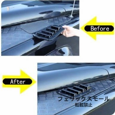 車 エンジンフードボンネットベントフード空気出口トリムカバーランドローバーディフェンダー90 110 130 2004-拍卖