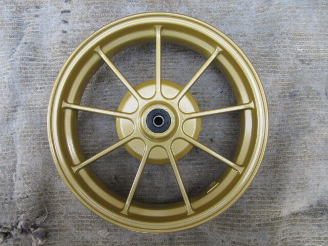 ディオ AF27 AF34 ドラムブレーキ用 社外 キャスト フロントホイール カワサキ AV50 フロント10インチ化 加工流用に 拍卖