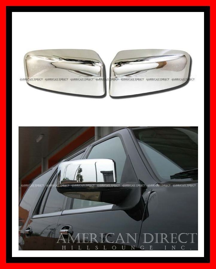 【即納在庫/クローム】03-06y リンカーン ナビゲーター フォード エクスペディション ドアミラー カバー ミラー サイド フロント メッキ拍卖