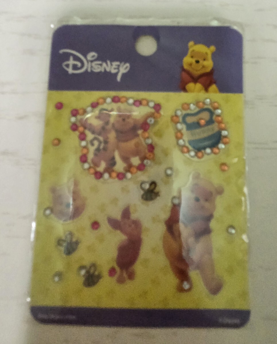 新品未開封 くまのプーさん シール デコレーション キラキラ ストーン コレクション ディズニー ステッカー拍卖