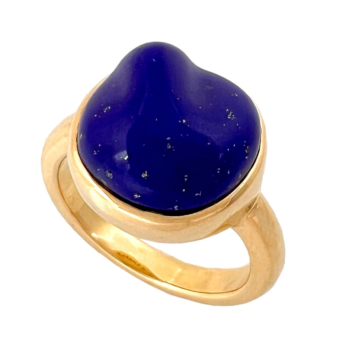 TIFFANY&Co. ティファニー リング ヴィンテージ 大粒 ラピスラズリ ペレッティ K18 750 YG 11.5号 指輪 希少拍卖