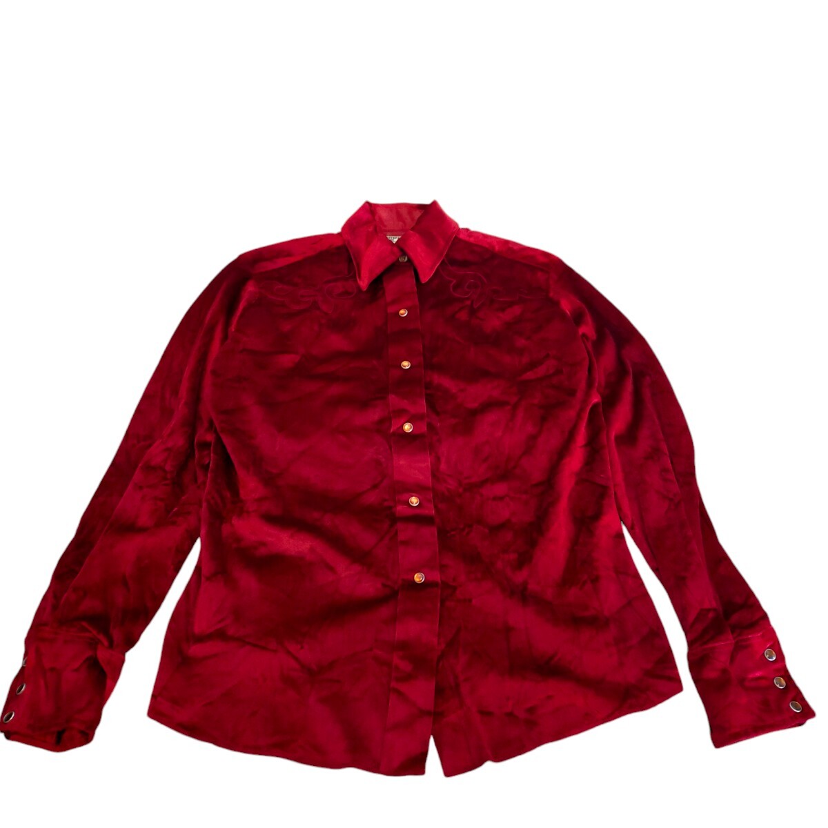 古着 panhandle slim ベルベットシャツ ウエスタンシャツ ヴィンテージ 70s アメリカ製拍卖