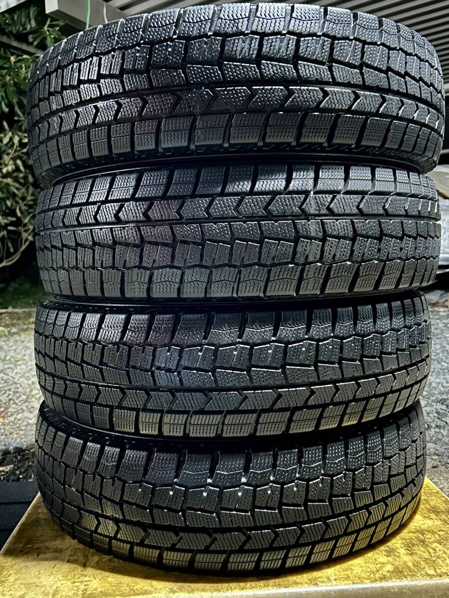 2020年製超バリ山!ダンロップウインターマックスWM02の165/70R14中古スタッドレス が4本 アクア ヴィッツ等拍卖