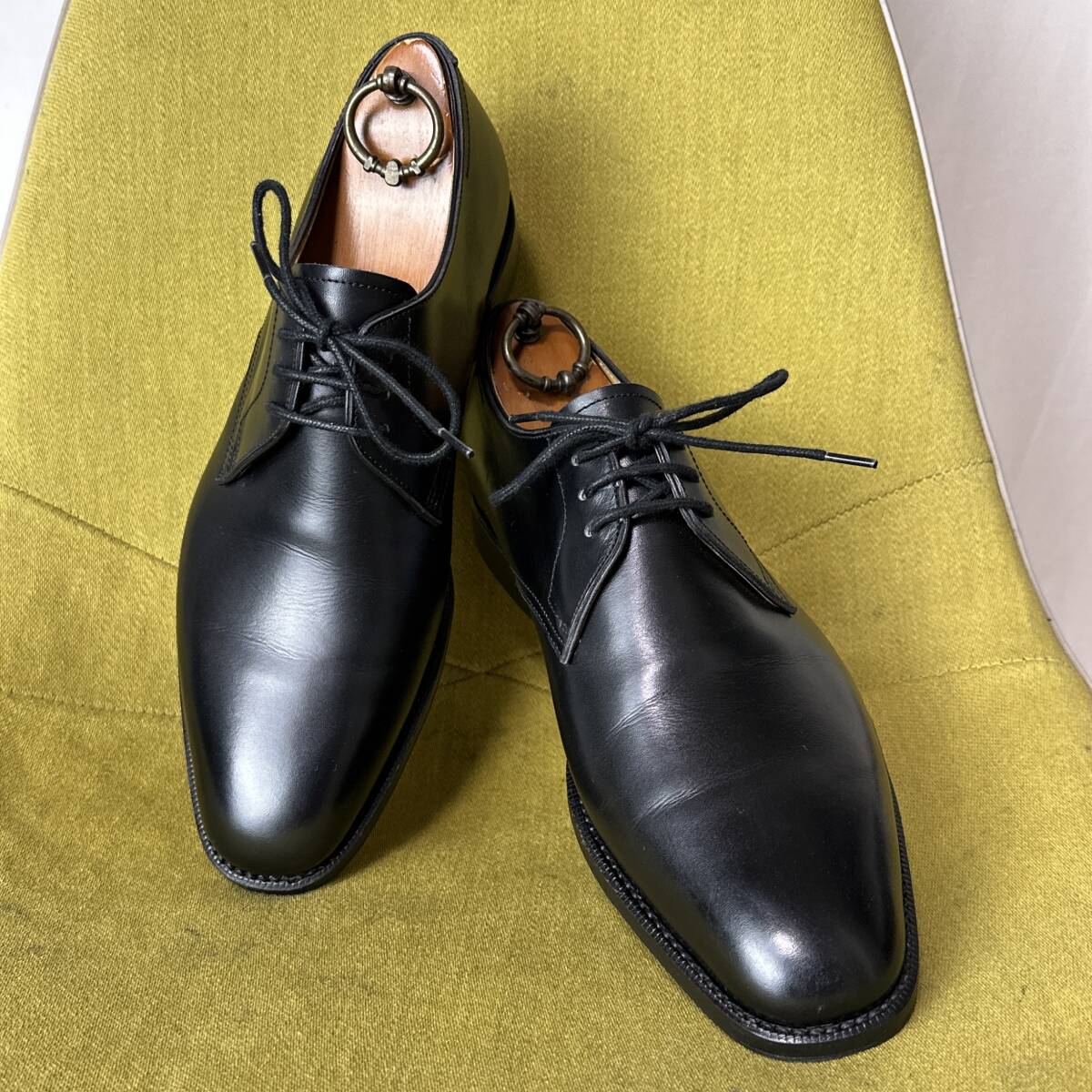 美品 SHIPS Master Crafted Footowear シップス カールフロイデンベルグ プレーントゥレザーシューズ 8E 日本製 ハンドソーン 26.0 26.5 拍卖