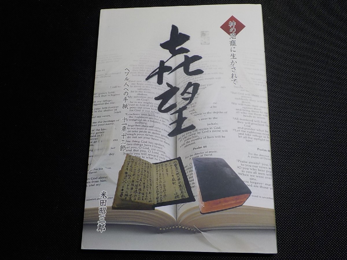 6V1840◆「喜(?)望」 神の恩寵に生かされて 米田昭三郎 プレイズ出版☆拍卖