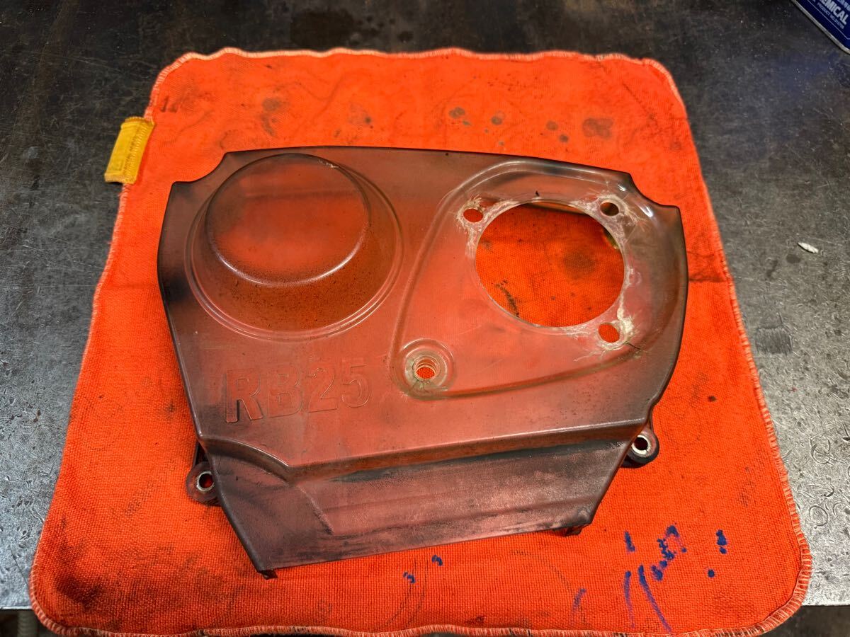 日産 RB25用 クリアータイミングベルトカバー メーカー不明 ジャンク品。拍卖