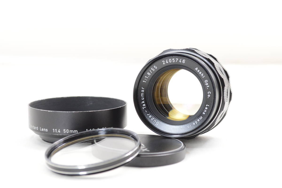 【ecoま】Super-Takumar 55mm F1.8 no.2405746 フート付 M42マウント マニュアルレンス拍卖