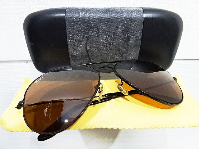 廃盤 良品 B&L ハーフミラー B-15TGM 黒 ブラック 58mm メタル USA BL ドライビング レイバン ボシュロム アメリカ ビンテージ サングラス拍卖