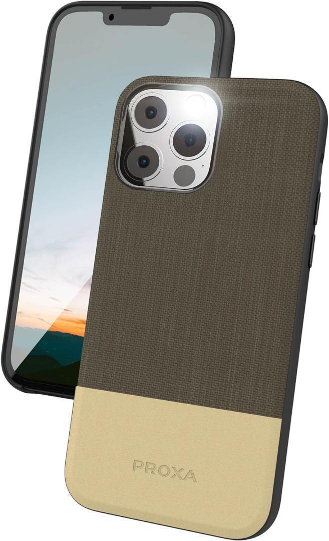 PROXA iPhone 13 Pro 用 ケース 6.1インチ 軽量 MagSafe対応 マグネット搭載 指紋防止 全面保護 スクラッチ防止 チョコブラウン拍卖